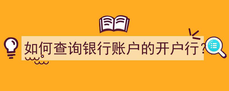 如何快速查询银行账户开户行信息指南"/