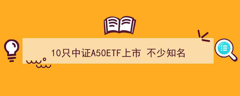 10只中证A50ETF横空出世，知名私募密集抢筹，究竟意欲何为？"/