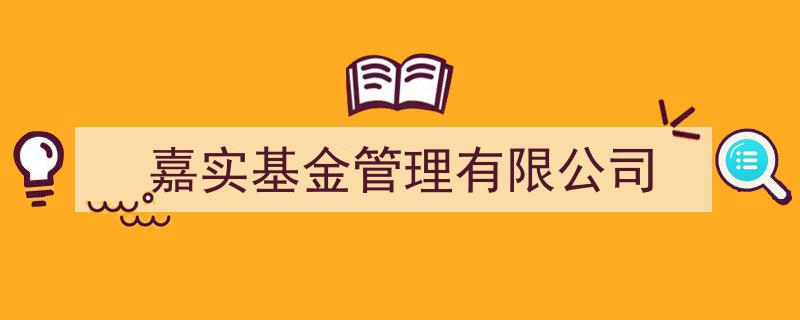 嘉实基金管理有限公司,深耕金融领域，引领投资新风尚"/