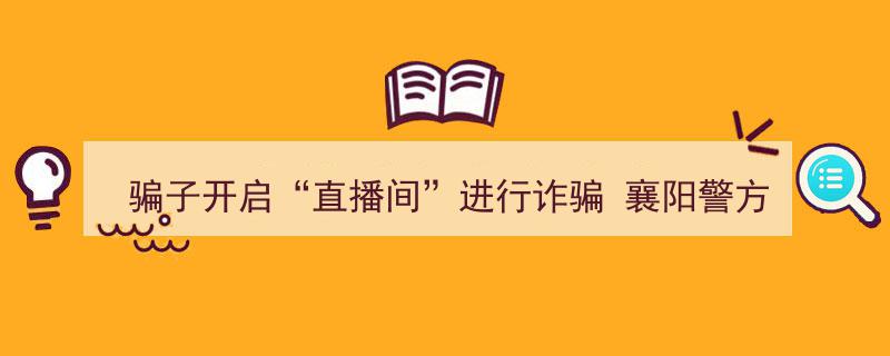 襄阳警方雷霆出击,骗子“直播间”诈骗伎俩被识破，嫌疑人落网"/