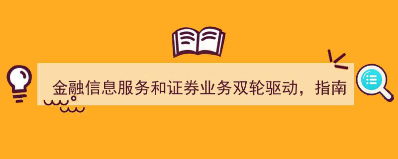 指南针驱动发展新高度,金融信息服务与证券业务双轮并进，引领公司飞跃前行"/
