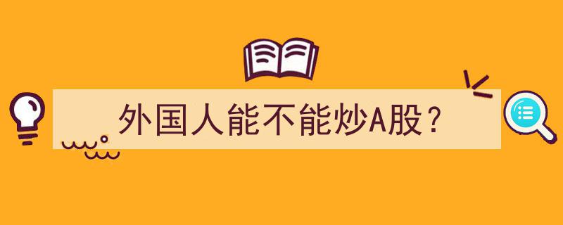 外国人能否参与A股市场投资,全面解读政策与机遇"/
