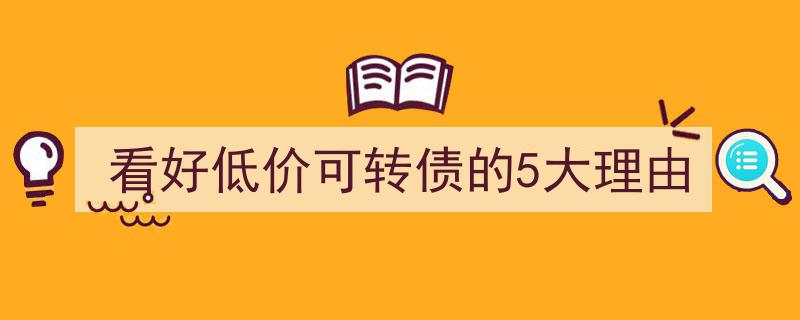 看好低价可转债的5大投资理由解析"/