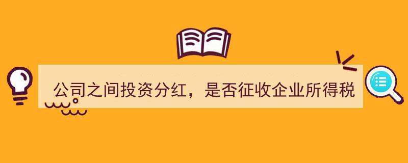 公司间投资分红所得税处理,征收与否及申报表填报指南"/