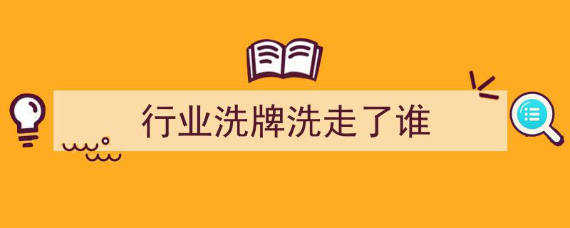 行业洗牌风云录,揭秘洗走谁的未来命运"/