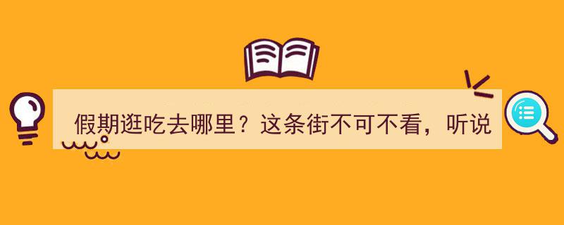 假期逛吃攻略,这条美食街必打卡，热门摊位排队抢鲜尝！"/
