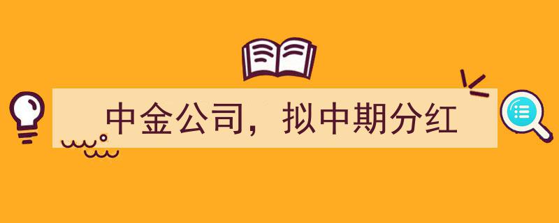 中金公司拟实施中期分红，投资者关注盈利增长潜力"/