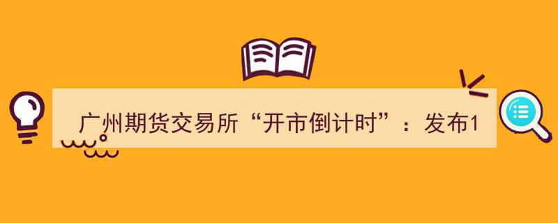 广州期货交易所开市倒计时,12项交易规则亮相，个人投资者门槛10万，新期货品种即将登场"/