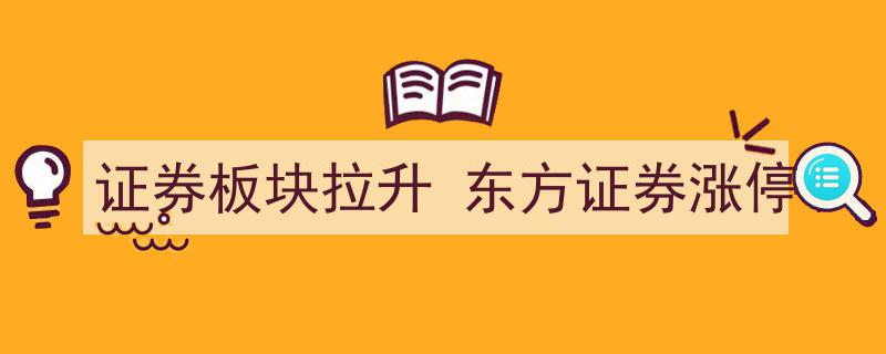 证券板块强势崛起，东方证券涨停引领市场风向"/