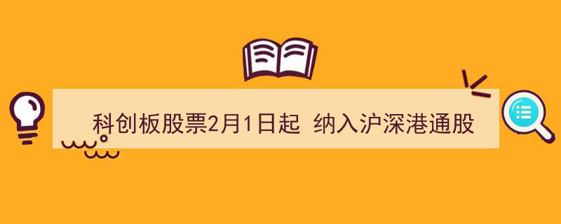 2月1日起科创板股票正式纳入沪深港通，开启跨境投资新篇章"/