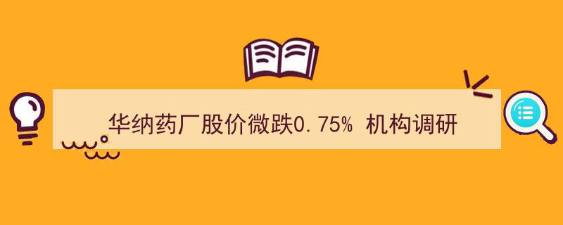 华纳药厂股价小幅下滑0.75%,机构调研揭示子公司增资布局"/